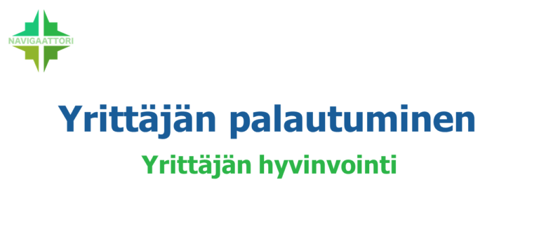 Yrittäjän palautuminen